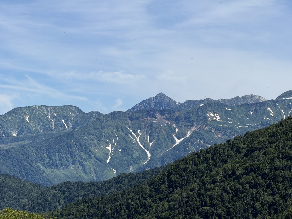 岩の殿堂・剱岳 ここから見えるって今日はホントに天気いい!(五光岩ベンチ付近で撮影)