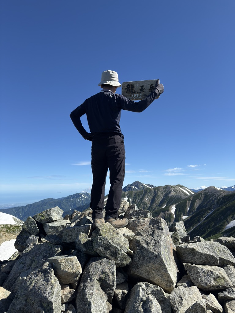 7月末、龍王岳（北アルプス）にて　撮影
