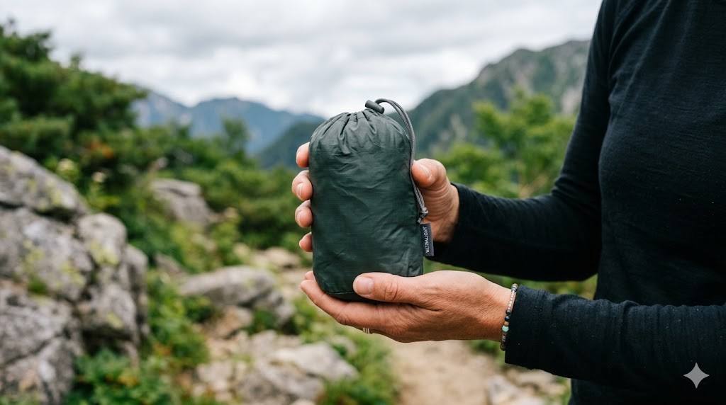 手のひらサイズになるので携帯に便利　※画像はAIで生成したものです