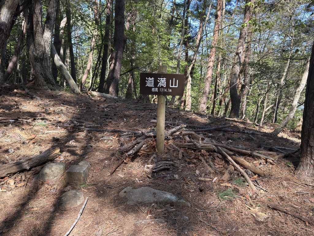 道満山　ここを越えれば下るだけ（道満山で撮影）