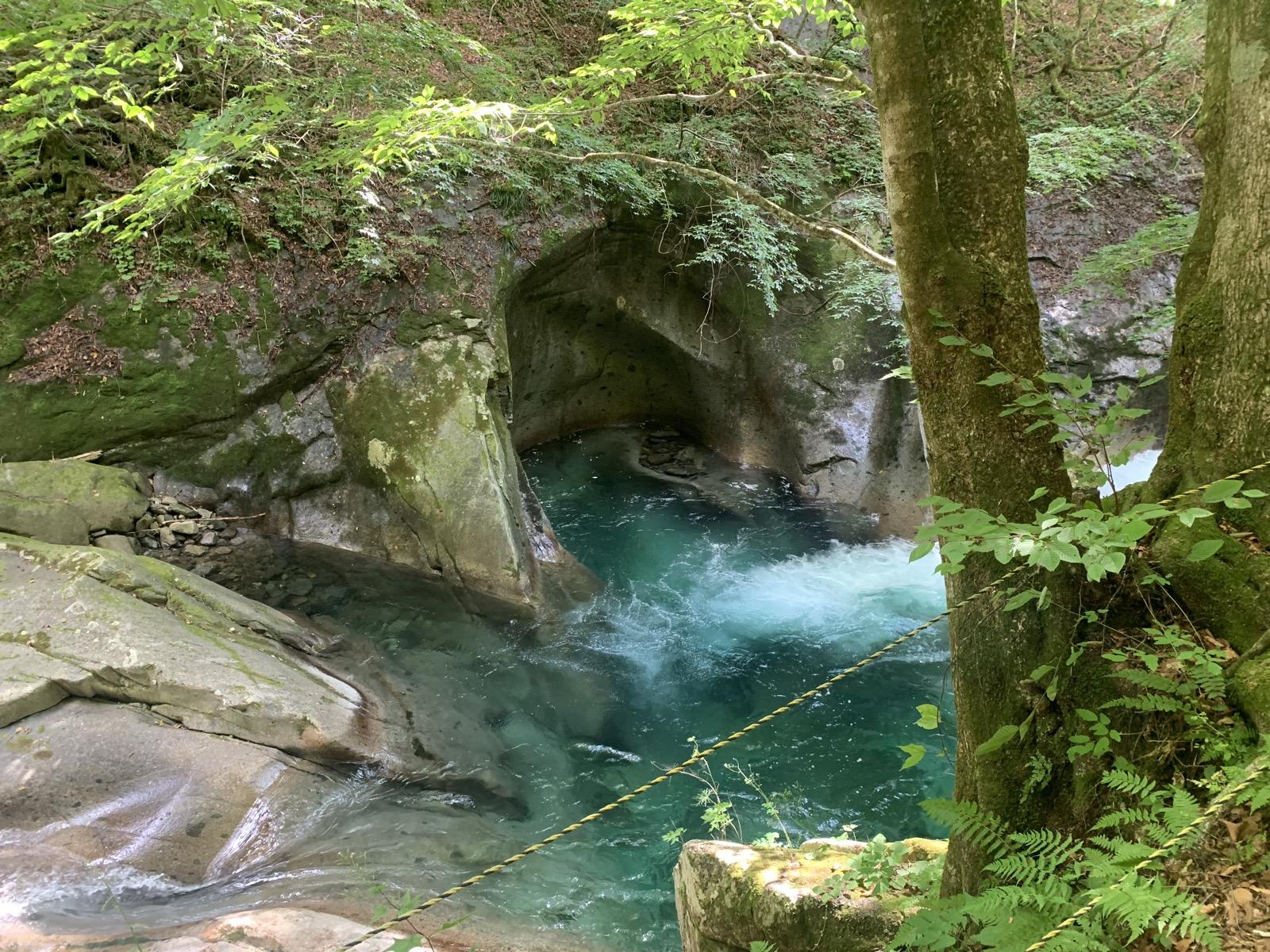 西沢渓谷の淵。8月に歩いたときの一枚です
