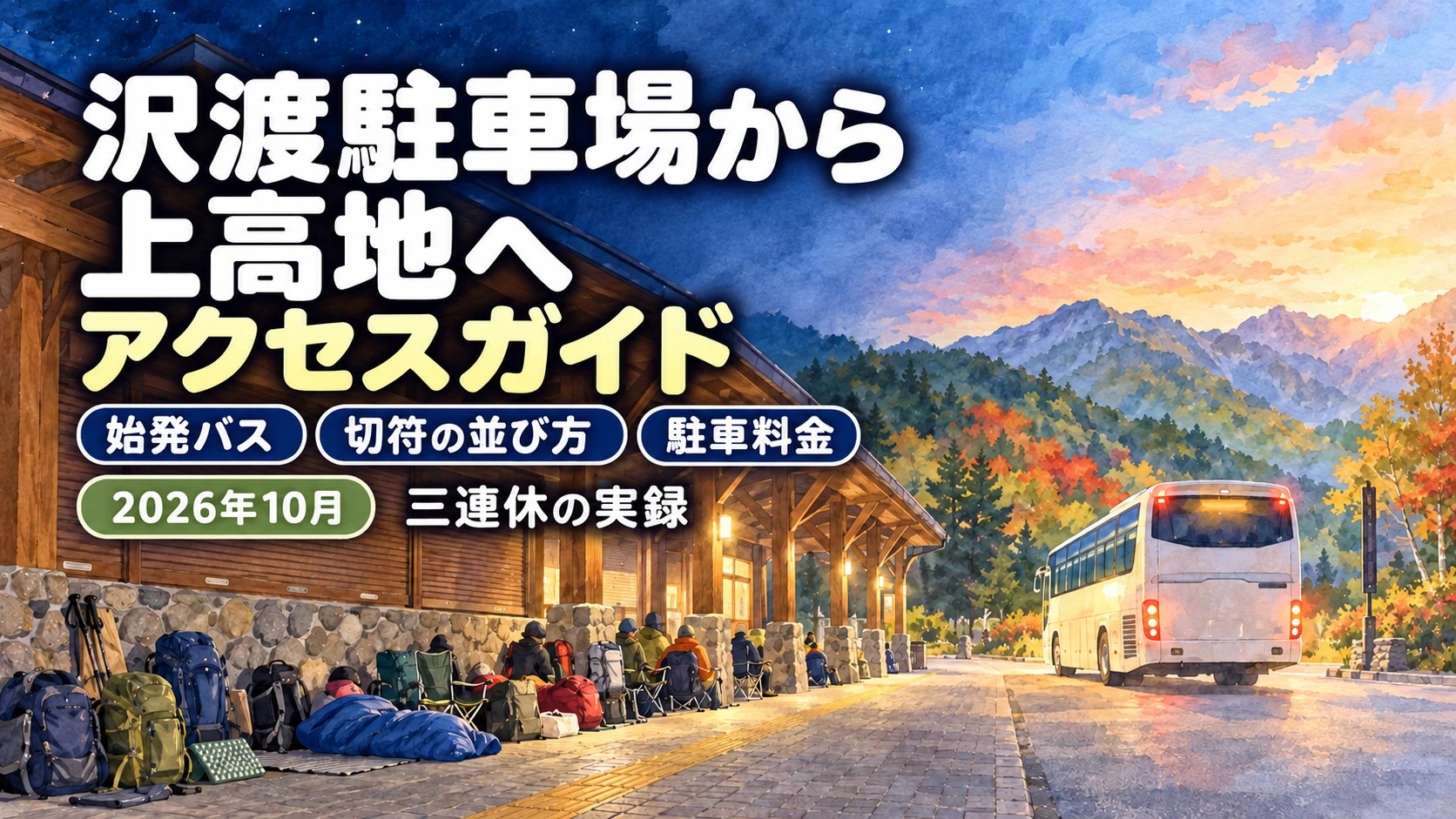 沢渡駐車場から上高地へ アクセスガイド